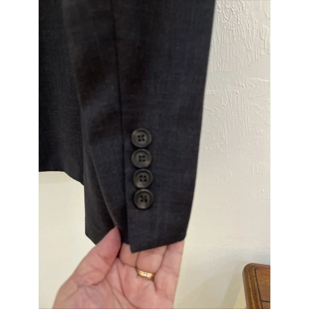 Lauren Ralph Lauren Blazer Men 42R Gray Good 100% Wool‎ 2-Button Sport Coat